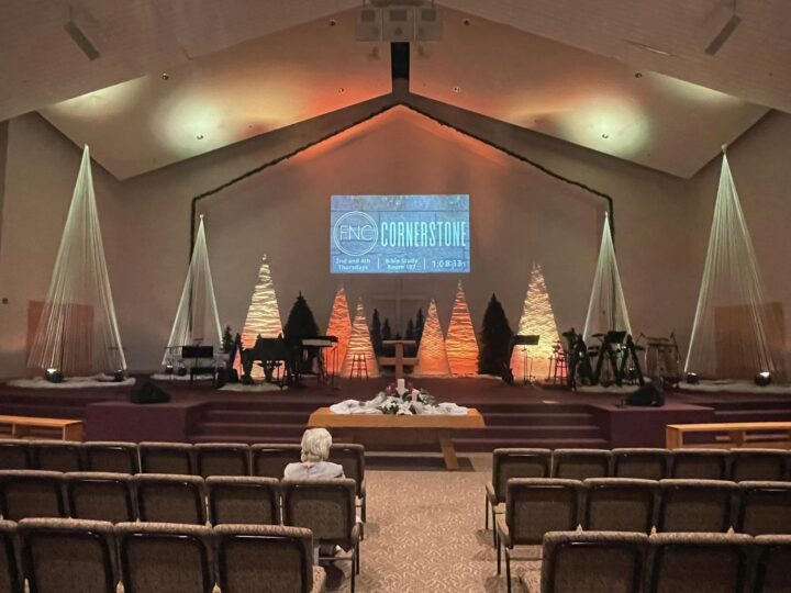 decoração de natal - árvores econômicas - Igreja Multimídia
